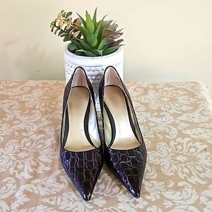 Nine West Burgundy Heels Size 7